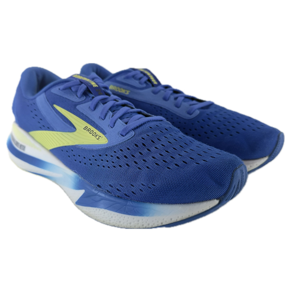 Brooks Adrenaline GTS 24 Men Size 10.5 Wide Cobalt Neo Yellow Running Shoes Lace